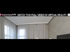 Solo hotties Amber D and Julia Rai in lesbian action in VR.