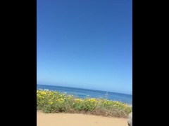 I went hiking and flashed my big boobs!