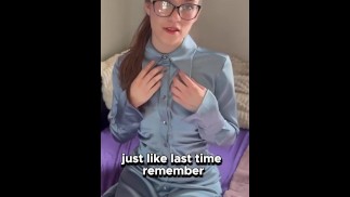 Satin Seduction: Help From a Petite Brunette
