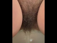 Close up perfect hairy pussy pissing - Screenshot 6 of 16 - Piss