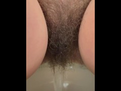 Close up perfect hairy pussy pissing - Screenshot 8 of 16 - Pee
