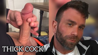 Slow Stroking This Thick Cock Until It Pulses