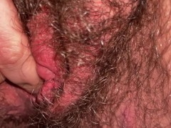 ftm my swollen clit after hours of edging