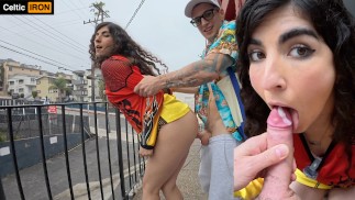 "We Never Get Caugh"‼️Public POV Facial💦Big Ass Iranian Sex🥵Teen Loves Public Hard Rough Sex🔥🍀