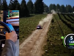 Hyundai I20 Rally1 in Rally Estonia with wheelcam