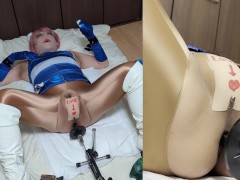 春麗コス男の娘、ピストンマシンで機械セックス。チクニー。フィーメールマスク女装。 - Screenshot 3 of 16 - Sex Machine
