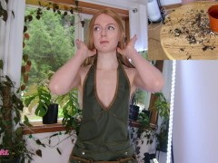 Gardening With Kat- Repotting Monsteras SFW