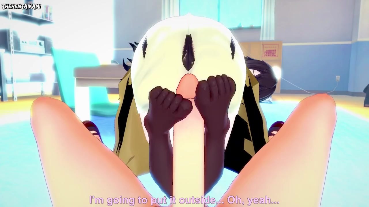 POV Hentai Footjob from Dazai Osamu from Bungou Stray Dogs