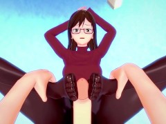 POV Hentai Footjob from Kirako Haruno from Bungou Stray Dogs - Screenshot 1 of 16 - Anime Hentai