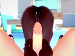 POV Hentai Footjob from Kirako Haruno from Bungou Stray Dogs - Screenshot 11 of 16 - Anime Hentai