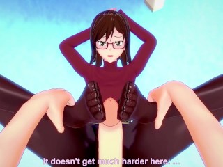 POV Hentai Footjob from Kirako Haruno from Bungou Stray Dogs