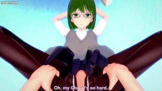 POV Hentai Footjob from Chika Haruno from Horimiya