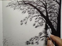 Lovers in Scribble Art