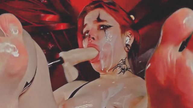 Watch Bondage Video:I was flooded with cum and fucked in 2 dildos to the point of squirting.