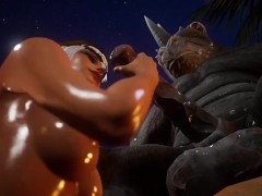 Wild Life Village Leader Go Threesome With Hot Cleo Petra Lady And Maya