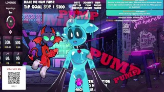 Slime Moaning while chat fucks him with toys
