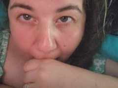 Horny housewife stops farm chores to deep throat the farmhand