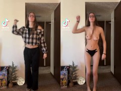 Teen dances naked on TikTok