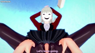 POV Hentai Footjob from Ririka Momobami from Kakegurui