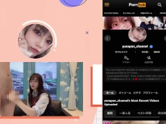 【レース手袋】高刺激手袋で亀頭磨きの痙攣射精/個人撮影/裏垢/hentai/M男/S女【ゆなぱんは手コキ好き】