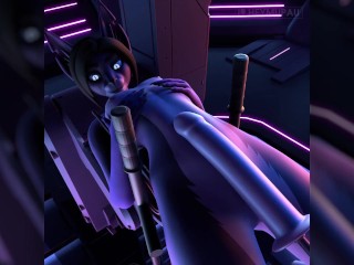 Пушистое надувание живота беременной Asha Realm of Delight