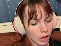 I got Fucked in the Mouth while I was playing PC and they Cummed on my shirt
