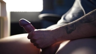 Für Sie Slolo männlich Nahaufnahme Masturbation harten Schwanz