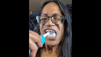 Cumming and Brushing my teeth with Cum