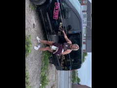 British real outdoor dogging in the daytime