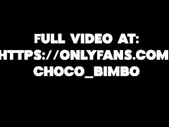 Fat Trans Rubs Her Belly After Meal