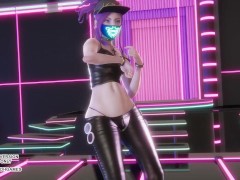 [MMD] NMIXX - DASH Akali Sexy Kpop Dance League of Legends Hentai