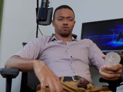 Verbal boss makes you his office cum dump