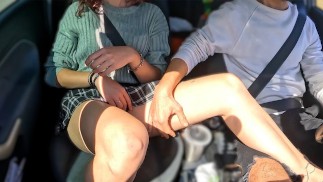 Teen Stepdaughter alone in stepdad's car