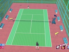 Juicy tennis players with big boobs love to play tennis without clothes
