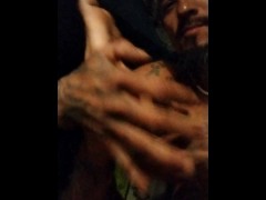 A Lovely night alone ends with me licking my cum off my silky soft sole I hope you enjoy the show