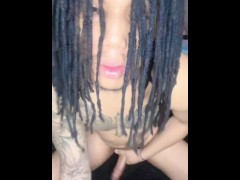 dreadhead tatted moans and nut video loudly