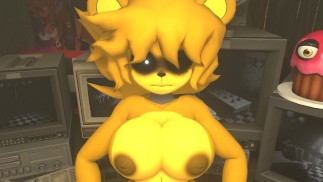 Five Nights at Freddys FNAF Golden Freddy Girl Fuck Pussy