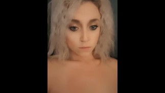 Fucking My Tight Pussy With My Vibrator in Black Crotchless Pantyhose