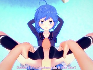 POV Hentai Footjob from Minazuki from Kantai Collection