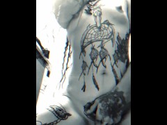 Fansly Teaser Tatted Milf tight pussy squirt