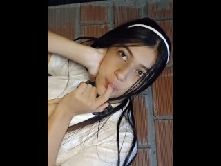 💦i Borrow my Neighbor's Bathroom and end up Masturbating really Hard💦