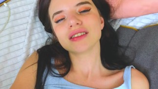POV Alice does BlowJob and sex in missionary position