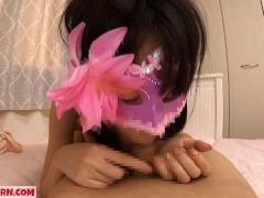 Skinny and cute Japanese enjoys sex of cowgirl and blowjob. Neko 1-3 OSAKAPORN