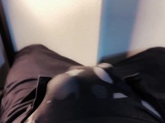 精液貫通オナニー♡下着越しにちんちんなでなでしてたら気持ちよくなちゃって.....♡ - Screenshot 13 of 16 - Male Asian