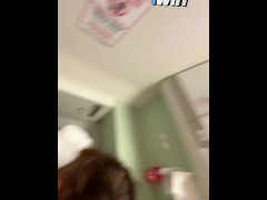 Quickie in an airplane toilet stall - Screenshot 2 of 16 - Plane Fuck