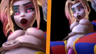 Harley Quinn cosplays ponmi to get fucked