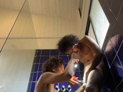 Trimming Husband’s Bush with Scissors ✂️ Timelapse Fun Wild Hairy Cock & Balls Gets Trimmed by Milf