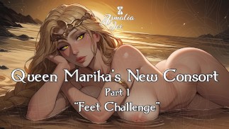 [Hentai JOI] - Queen Marika's New Consort - Part 1 - Feet Challenge (Edging, Femdom, Footjob)