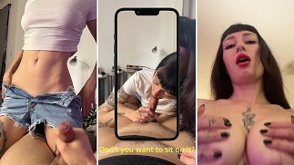 Stiefschwester braucht Schwanz für Video für ihren Freund