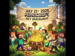 I'm so excited to announce a Minecraft key giveaway! 🥳  Join me on July 21st, 2025, for a chance.